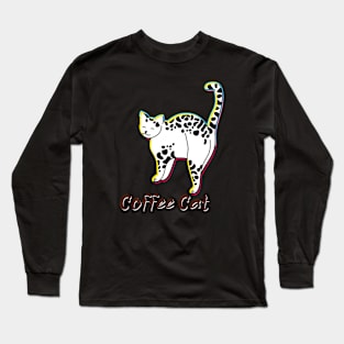 Coffee Cat Long Sleeve T-Shirt